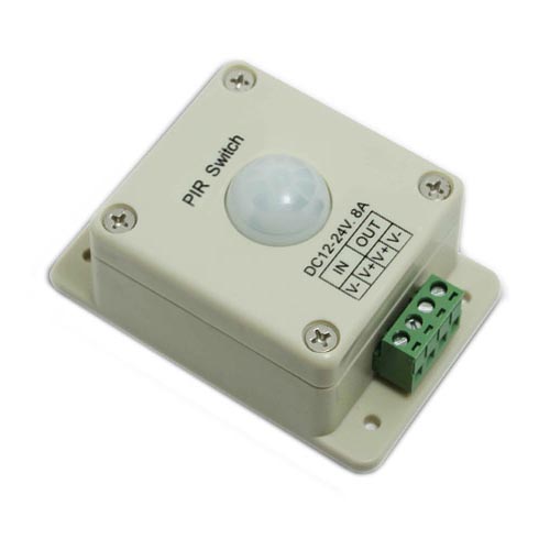 DC12-24V Max 8A, Universal PWM Infrared Sensors Touch Adjustable Brightness Dimmer Controller For 2400x DC24V LED Strips